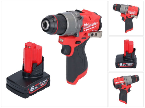 Perceuse à percussion sans fil Milwaukee M12 FPD2-601 12 V 45 Nm sans balais + 1x batterie 6,0 Ah - sans chargeur