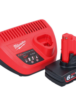 Perceuse à percussion sans fil Milwaukee M12 FPD2-601 12 V 45 Nm sans balais + 1 batterie 6,0 Ah + chargeur