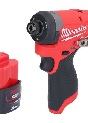 Milwaukee M12 FID2-201 Akku Schlagschrauber 12 V 170 Nm 1/4" Brushless + 1x Akku 2,0 Ah - ohne Ladegerät