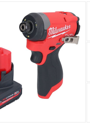 Milwaukee M12 FID2-501 Akku Schlagschrauber 12 V 170 Nm 1/4" Brushless + 1x Akku 5,0 Ah - ohne Ladegerät