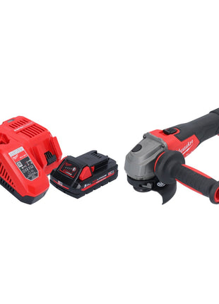 Milwaukee M18 FSAG115X-301 Akku Winkelschleifer 18 V 115 mm Brushless + 1x Akku 3,0 Ah + Ladegerät