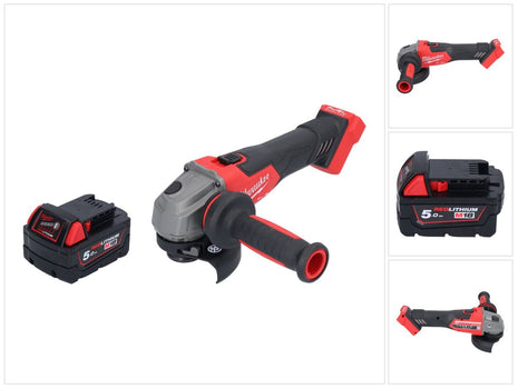 Meuleuse d'angle sur batterie Milwaukee M18 FSAG115X-501 18 V 115 mm sans balais + 1x batterie 5,0 Ah - sans chargeur