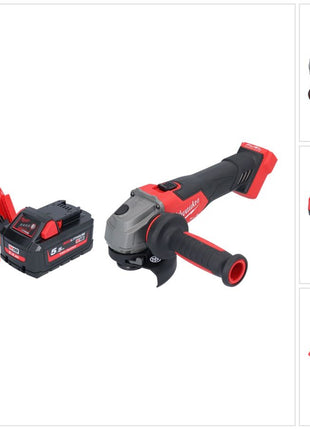 Milwaukee M18 FSAG115X-551 Akku Winkelschleifer 18 V 115 mm Brushless + 1x Akku 5,5 Ah + Ladegerät