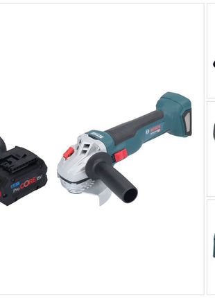 Bosch GWS 18V-10 Professional Akku Winkelschleifer 18 V 115 mm Brushless + 1x ProCORE Akku 8,0 Ah + Ladegerät