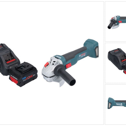 Bosch GWS 18V-10 Professional Akku Winkelschleifer 18 V 115 mm Brushless + 1x ProCORE Akku 8,0 Ah + Ladegerät