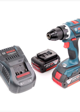 Bosch GSR 18 V-EC Akku Bohrschrauber 2016 neue Version mit Metallbohrfutter + 2x GBA 6 Ah Akku + GAL 1880 Ladegerät - Toolbrothers