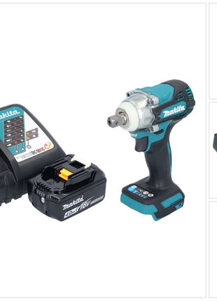 Makita DTW 301 RM1 Akku Schlagschrauber 18 V 330 Nm 1/2" Brushless + 1x Akku 4,0 Ah + Ladegerät