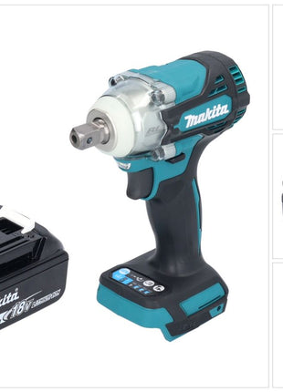 Makita DTW 301 T1 Clé à choc sans fil 18 V 330 Nm 1/2'' Brushless + 1x batterie 5,0 Ah - sans chargeur