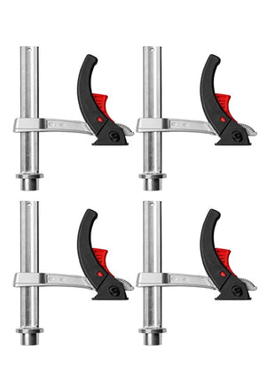 Bessey MFT-SET-A 14 tlg. Set zum fixieren und Spannen auf Multifunktionstischen zum sicheren Fixieren von Führungsschienen