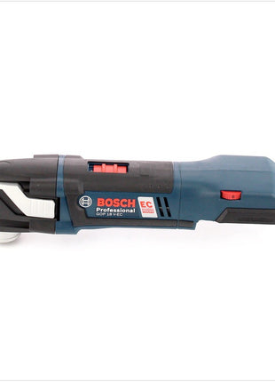 Bosch GOP 18 V-EC Professional Akku Multi Cutter Multifunktionswerkzeug in L-Boxx + 20 tlg. Zubehör mit 2 x GBA 4 Ah Akku und AL 1860 Ladegerät - Toolbrothers