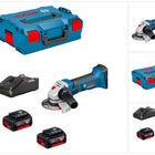 Bosch GWS 18-125 V-LI Akku Winkelschleifer 18 V 125 mm + 2x Akku 4,0 Ah + Ladegerät + L-Boxx - Toolbrothers