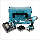 Makita DHP 453 RTJ Akku Schlagbohrschrauber 18V 42Nm + 2x Akkus 5,0Ah+ Ladegerät im Makpac 2 - Toolbrothers