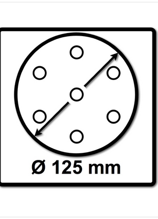 Festool STF D125/8 Schleifscheiben 125 mm Granat P80 GR / 50 Stück ( 497167 ) - Toolbrothers