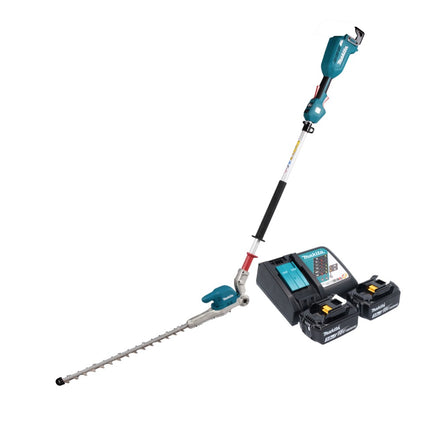 Makita DUN 500 WRF2 Akku Heckenschneider 18 V 50 cm Brushless + 2x Akku 3,0 Ah + Ladegerät