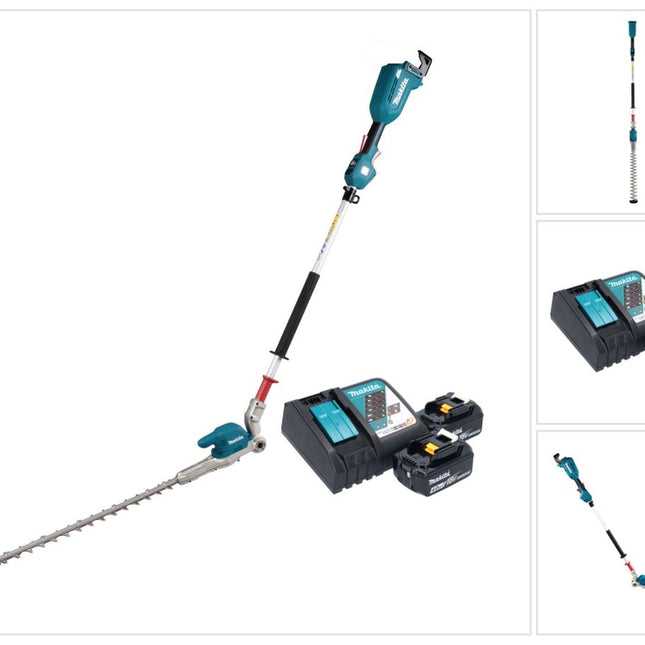 Makita DUN 500 WRM2 Akku Heckenschneider 18 V 50 cm Brushless + 2x Akku 4,0 Ah + Ladegerät