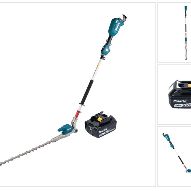 Makita DUN 500 WT Akku Heckenschneider 18 V 50 cm Brushless + 1x Akku 5,0 Ah - ohne Ladegerät