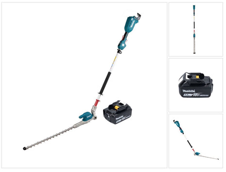 Makita DUN 500 WT Akku Heckenschneider 18 V 50 cm Brushless + 1x Akku 5,0 Ah - ohne Ladegerät