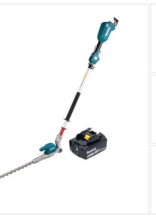 Makita DUN 500 WG Akku Heckenschneider 18 V 50 cm Brushless + 1x Akku 6,0 Ah - ohne Ladegerät