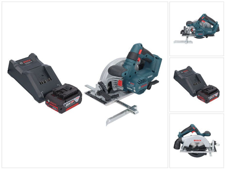 Bosch GKS 18V-57-2 Professional Scie circulaire sans fil 18 V 165 mm Brushless + 1x batterie 4,0 Ah + chargeur