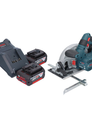 Bosch GKS 18V-57-2 Professional Akku Handkreissäge 18 V 165 mm Brushless + 2x Akku 4,0 Ah + Ladegerät