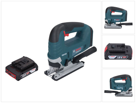 Bosch GST 18V-125 B Professional Akku Stichsäge 18 V 125 mm Brushless + 1x Akku 2,0 Ah - ohne Ladegerät