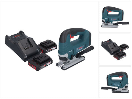 Bosch GST 18V-125 B Profesjonalna wyrzynarka akumulatorowa 18 V 125 mm bezszczotkowa + 2x akumulator 2,0 Ah + ładowarka