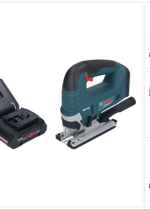 Bosch GST 18V-125 B Sierra de calar profesional a batería 18 V 125 mm sin escobillas + 1x batería ProCORE 4,0 Ah + cargador