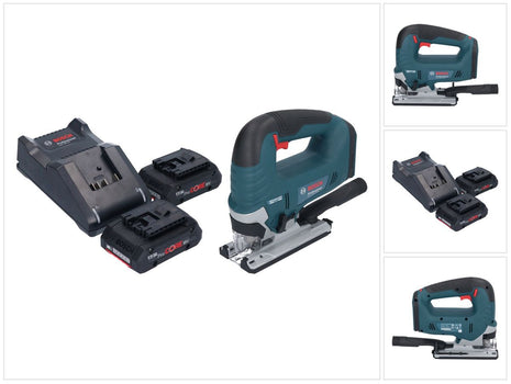 Bosch GST 18V-125 B Seghetto alternativo professionale a batteria 18 V 125 mm senza spazzole + 2x batteria ProCORE 4,0 Ah + caricabatterie