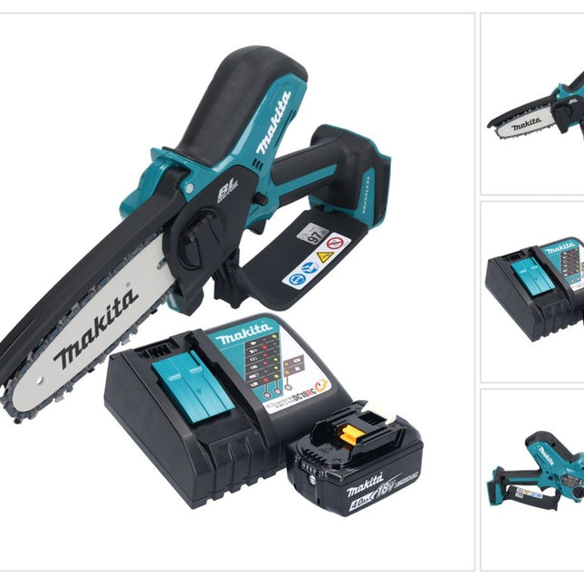 Makita DUC 150 RM Akku Kettensäge 18 V 15 cm Brushless + 1x Akku 4,0 Ah + Ladegerät
