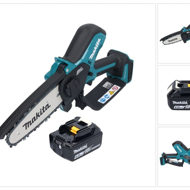Makita DUC 150 G Akku Kettensäge 18 V 15 cm Brushless + 1x Akku 6,0 Ah - ohne Ladegerät