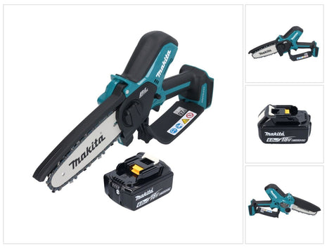 Motosierra a batería Makita DUC 150 G 18 V 15 cm sin escobillas + 1x batería 6,0 Ah - sin cargador