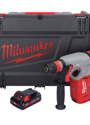 Marteau combiné à batterie Milwaukee M18 BLHX-301X 18 V 2,3 J sans balais + 1x batterie 3,0 Ah + boîtier HD - sans chargeur