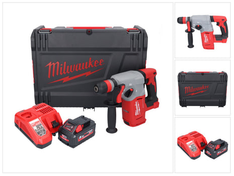 Milwaukee M18 BLHX-551X Akku Kombihammer 18 V 2,3 J Brushless + 1x Akku 5,5 Ah + Ladegerät + HD-Box