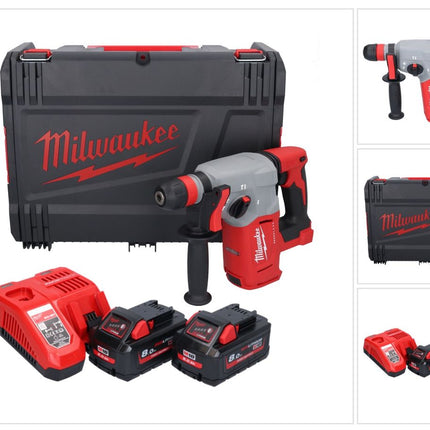 Milwaukee M18 BLHX-802X Akku Kombihammer 18 V 2,3 J Brushless + 2x Akku 8,0 Ah + Ladegerät + HD-Box