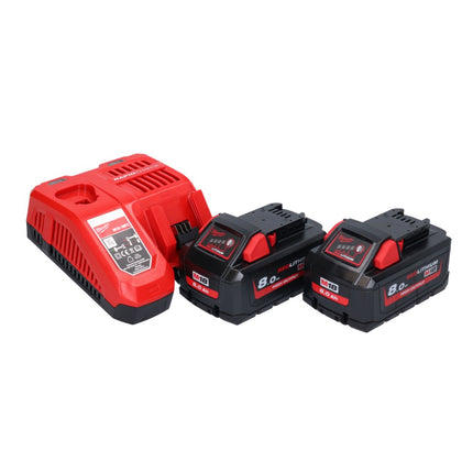 Milwaukee M18 BLHX-802X Akku Kombihammer 18 V 2,3 J Brushless + 2x Akku 8,0 Ah + Ladegerät + HD-Box