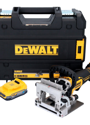 DeWalt DCW 682 NT Akku Flachdübelfräse 18 V 102 x 20 mm Brushless + 1x Powerstack Akku 1,7 Ah + TSTAK - ohne Ladegerät