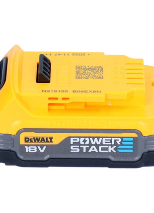 DeWalt DCW 682 NT Akku Flachdübelfräse 18 V 102 x 20 mm Brushless + 1x Powerstack Akku 1,7 Ah + TSTAK - ohne Ladegerät