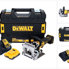 DeWalt DCW 682 D1T Akku Flachdübelfräse 18 V 102 x 20 mm Brushless + 1x Akku 2,0 Ah + Ladegerät + TSTAK