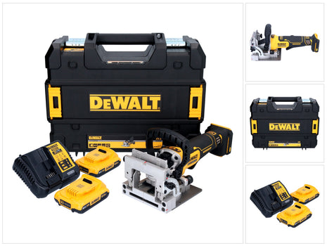 Cortadora de tacos planos a batería DeWalt DCW 682 D2T 18 V 102 x 20 mm sin escobillas + 2x batería 2,0 Ah + cargador + TSTAK