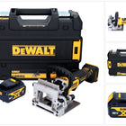 DeWalt DCW 682 NT Akku Flachdübelfräse 18 V 102 x 20 mm Brushless + 1x Akku 4,0 Ah + TSTAK - ohne Ladegerät