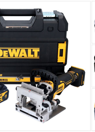 DeWalt DCW 682 NT cortador de tacos planos a batería 18 V 102 x 20 mm sin escobillas + 1x batería 4,0 Ah + TSTAK - sin cargador