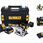 DeWalt DCW 682 M1T Akku Flachdübelfräse 18 V 102 x 20 mm Brushless + 1x Akku 4,0 Ah + Ladegerät + TSTAK