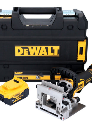 DeWalt DCW 682 NT Akku Flachdübelfräse 18 V 102 x 20 mm Brushless + 1x Akku 5,0 Ah + TSTAK - ohne Ladegerät