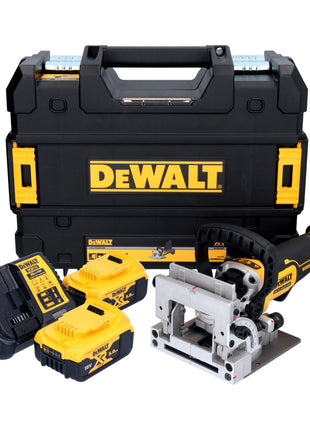 DeWalt DCW 682 P2T Akku Flachdübelfräse 18 V 102 x 20 mm Brushless + 2x Akku 5,0 Ah + Ladegerät + TSTAK