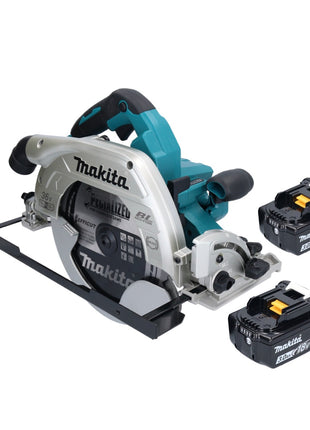 Makita DHS 900 F2U Akku Handkreissäge 36 V ( 2x 18 V ) 235 mm Brushless + 2x Akku 3,0 Ah + Bluetooth Adapter - ohne Ladegerät