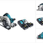 Makita DHS 900 RM2U Akku Handkreissäge 36 V ( 2x 18 V ) 235 mm Brushless + 2x Akku 4,0 Ah + Ladegerät + Bluetooth Adapter