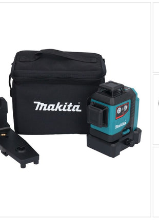 Makita SK 700 D batterie laser multiligne rouge 12 V max IP 54 10 m solo - sans batterie, sans chargeur