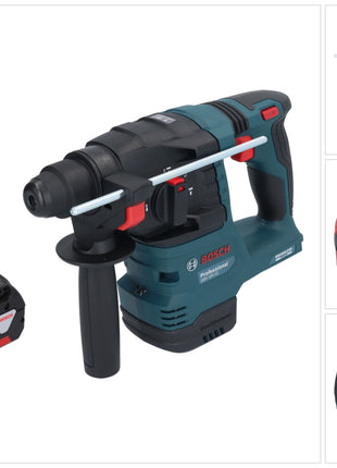 Bosch GBH 18V-22 Professional marteau perforateur sans fil 18 V 1,9 J SDS Plus Brushless + 1x batterie 5,0 Ah - sans chargeur