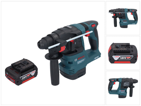 Bosch GBH 18V-22 Taladro percutor inalámbrico profesional 18 V 1,9 J SDS Plus Brushless + 1x batería 5,0 Ah - sin cargador