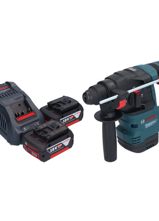 Bosch GBH 18V-22 Professional Akku Bohrhammer 18 V 1,9 J SDS Plus Brushless + 2x Akku 5,0 Ah + Ladegerät